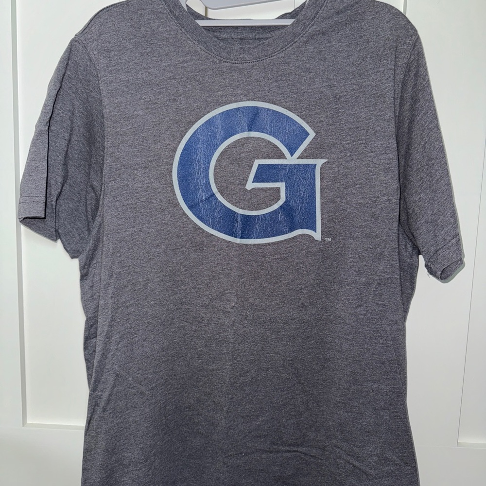 Georgetown University Gray T-Shirt with Blue G Logo